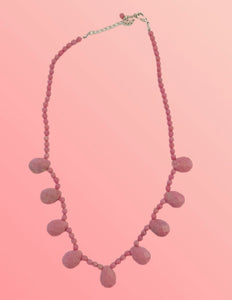 Vintage Faceted Rhodonite Necklace