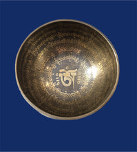 Load image into Gallery viewer, Hand Hammered Om Singing Bowl (7&quot;)
