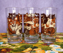 Load image into Gallery viewer, Clutter of Cats Drinking Glass
