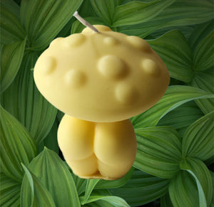 It Makes Scents Magical Mushroom Goddess Candle (Yellow - Bamboo & Teak)