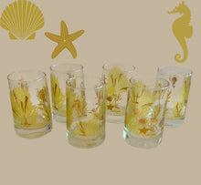 Load image into Gallery viewer, Vintage Seascape Juice Glasses (Set of Six)
