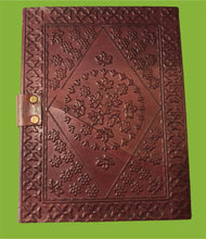 Load image into Gallery viewer, Handmade Leather-Bound Green Man Journal
